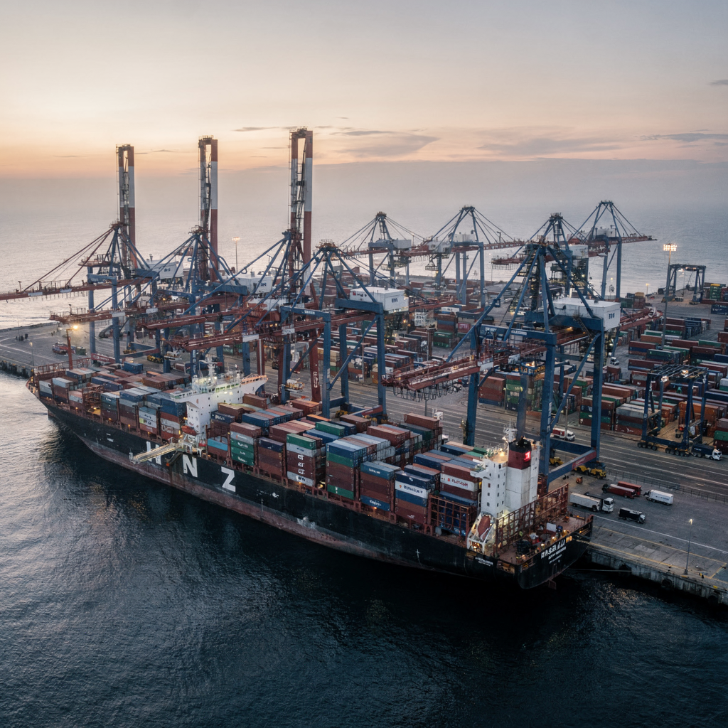 AI port terminal automation for deepsea logistics