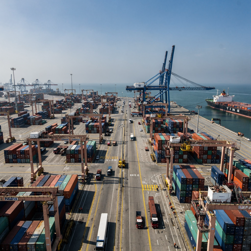 Optimize port terminal capacity with machine learning model