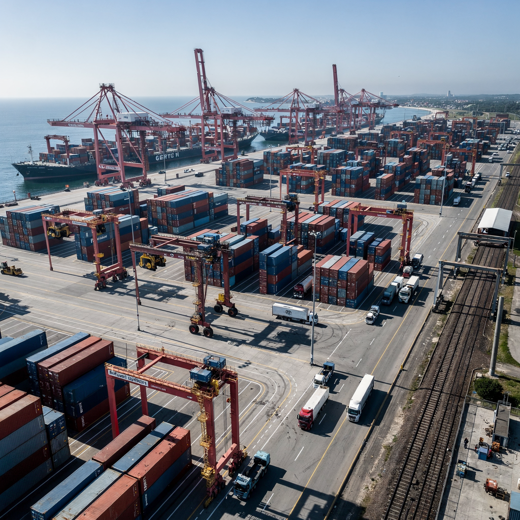 Autostrad container terminal by Kalmar and Patrick