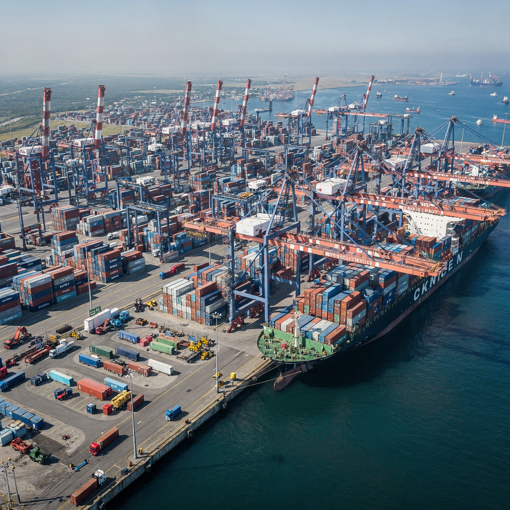 Improving operational efficiency in container ports