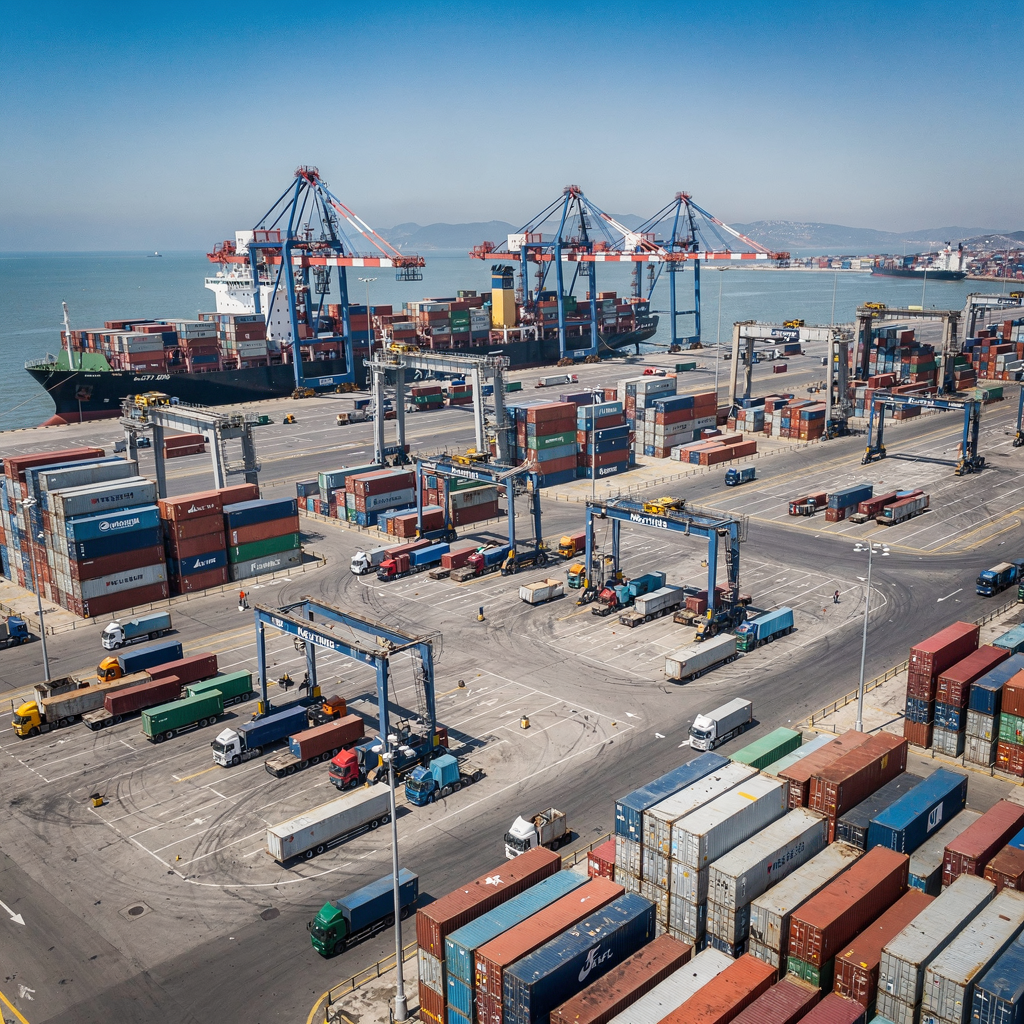 Optimize port terminal operations with predictive scheduling