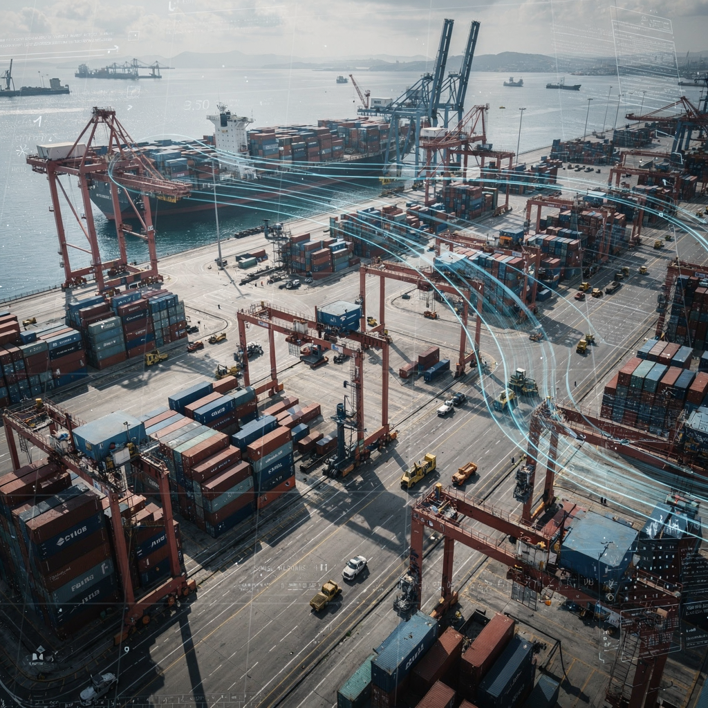 Governance-ready AI for deepsea container ports
