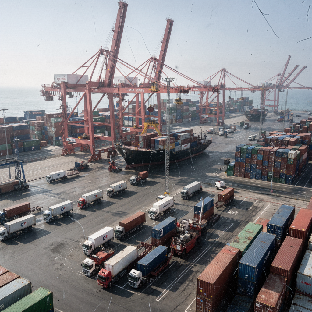 Container terminal schedule optimisation to reduce delays
