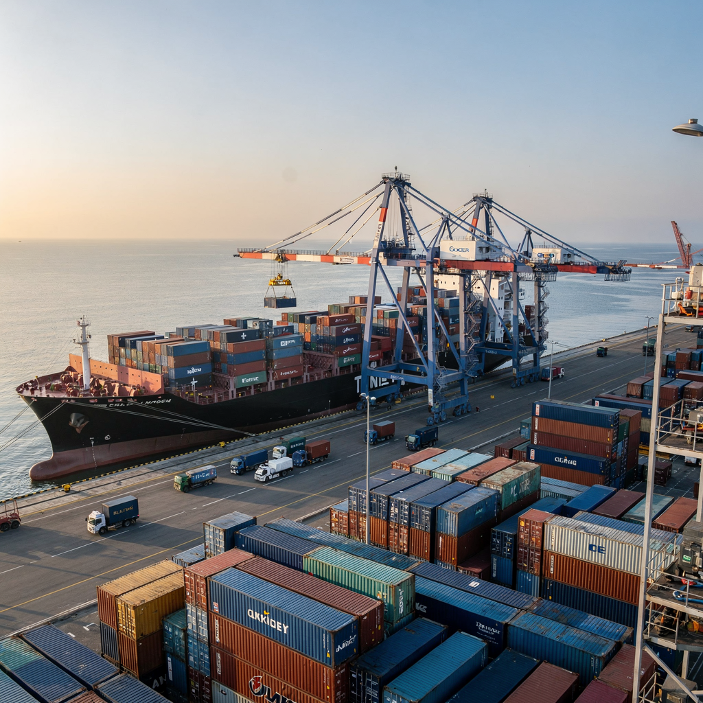 Container terminal optimisation reduces quay crane idle time