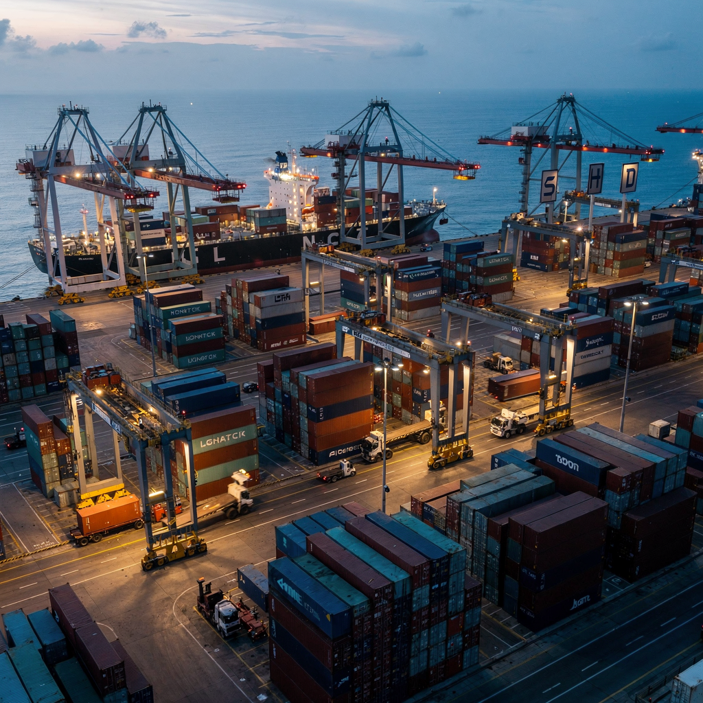 Container terminal stack optimisation in deepsea ports