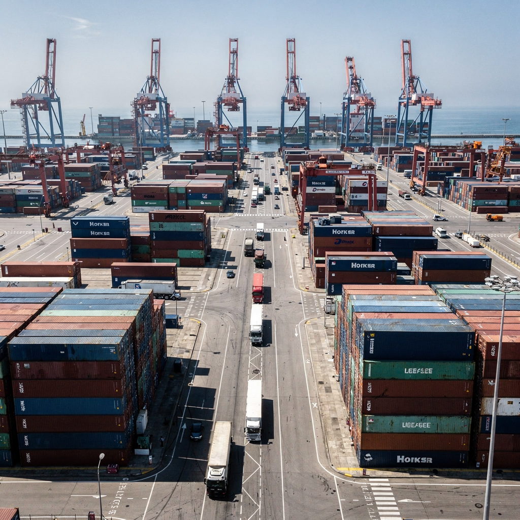 Port automation in brownfield warehouse logistics