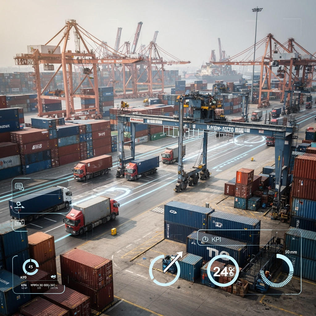 Deep reinforcement learning for container terminals