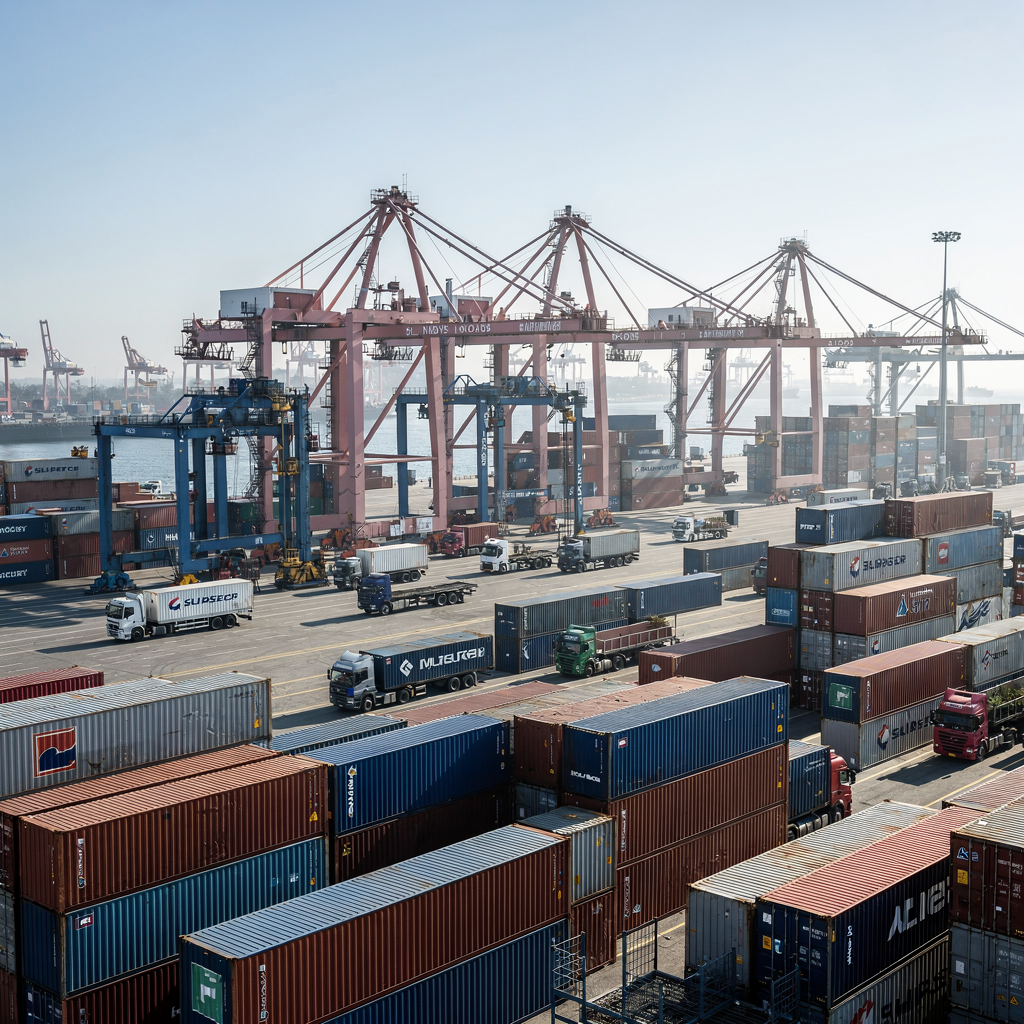 Smart algorithm for container terminal storage location