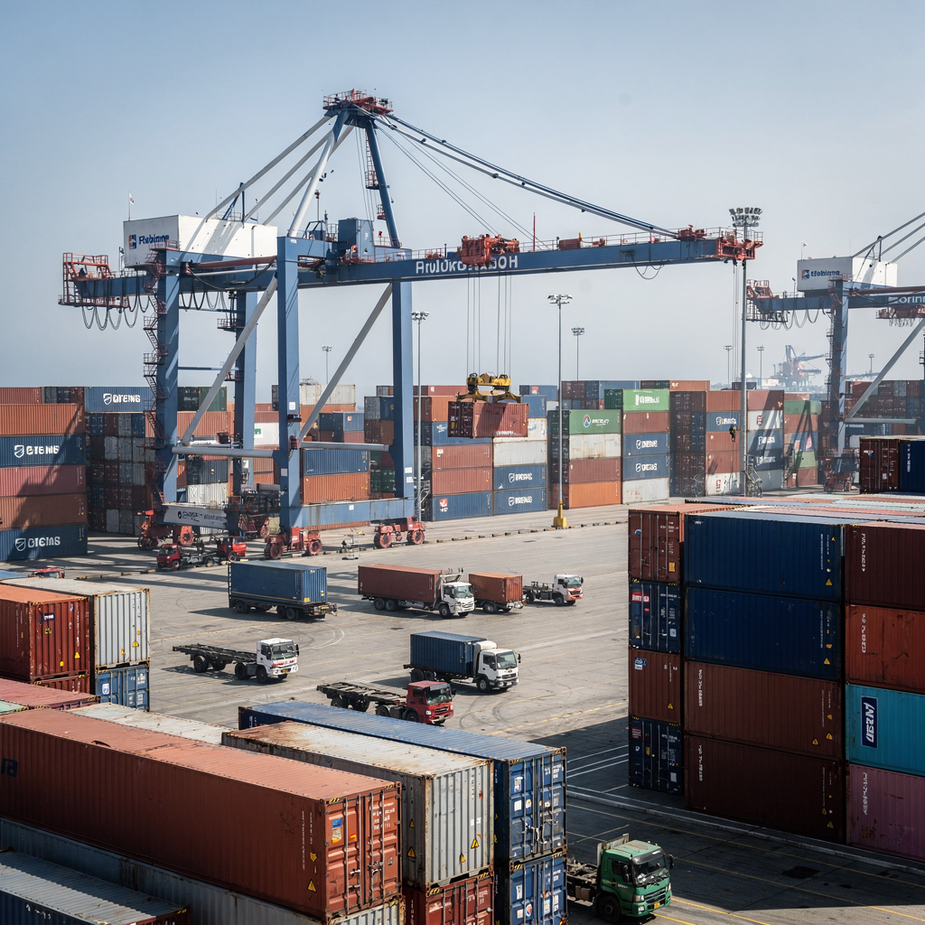 Flexible optimisation & coordination at container terminals