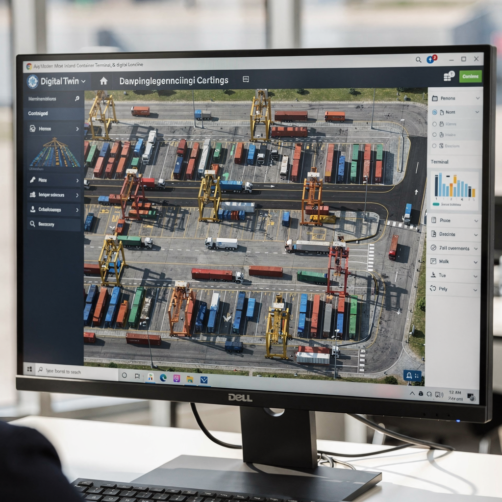 Inland Container Terminal Simulation-First AI Optimisation