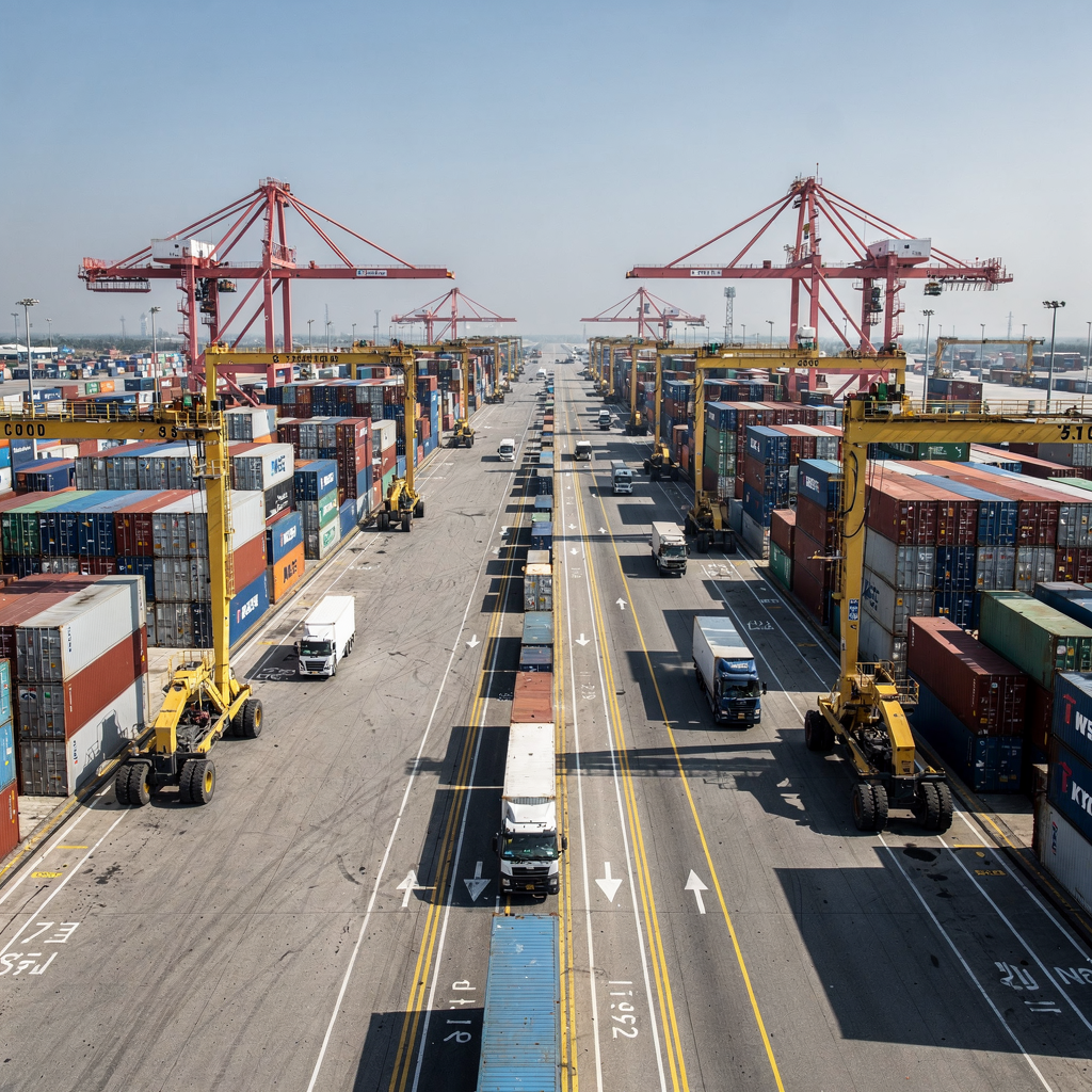 Container terminal crane trade-offs in yard optimisation