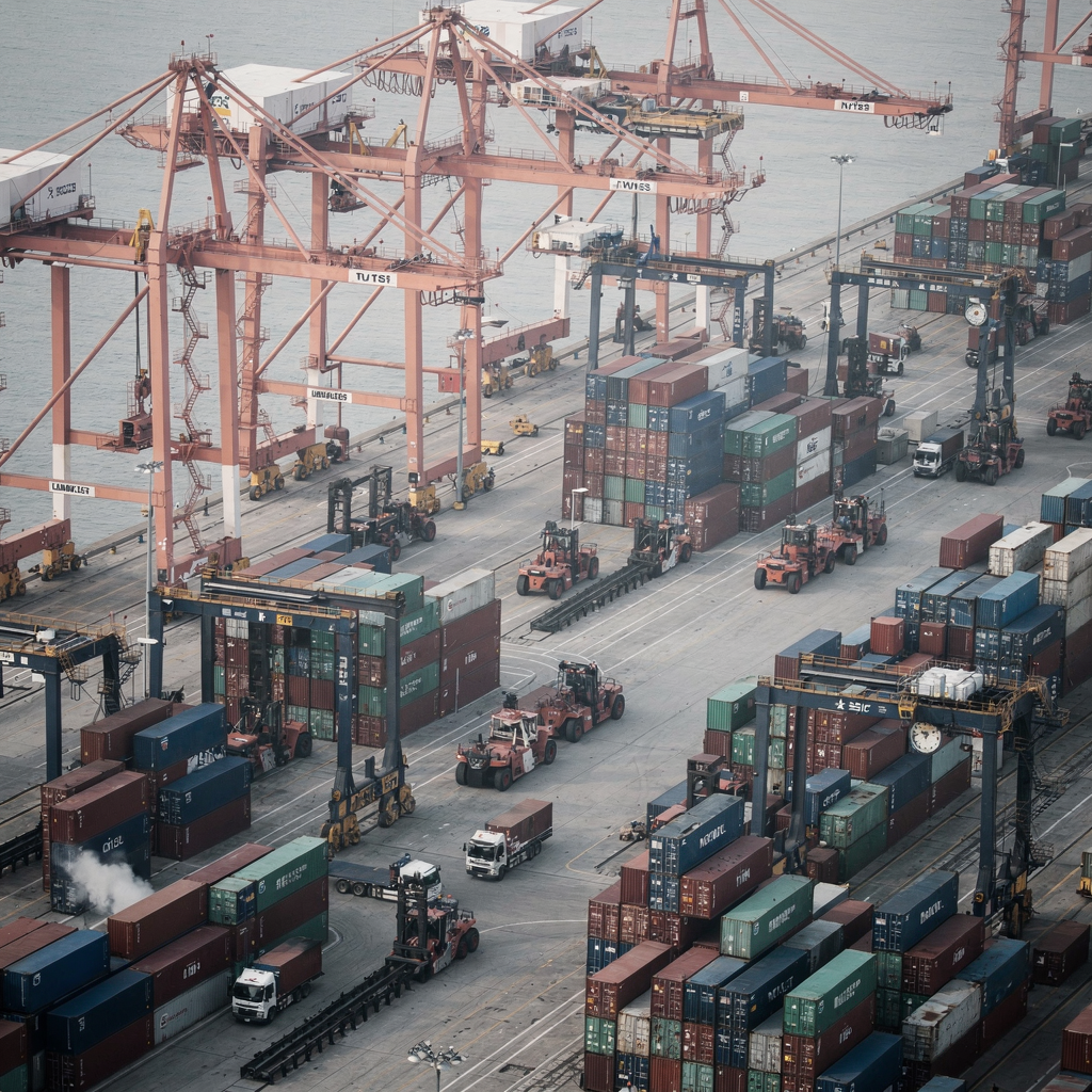 Container terminal simulation vs TOS: terminal efficiency