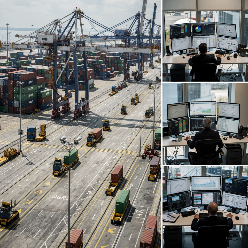Handling special containers in container terminals and ports
