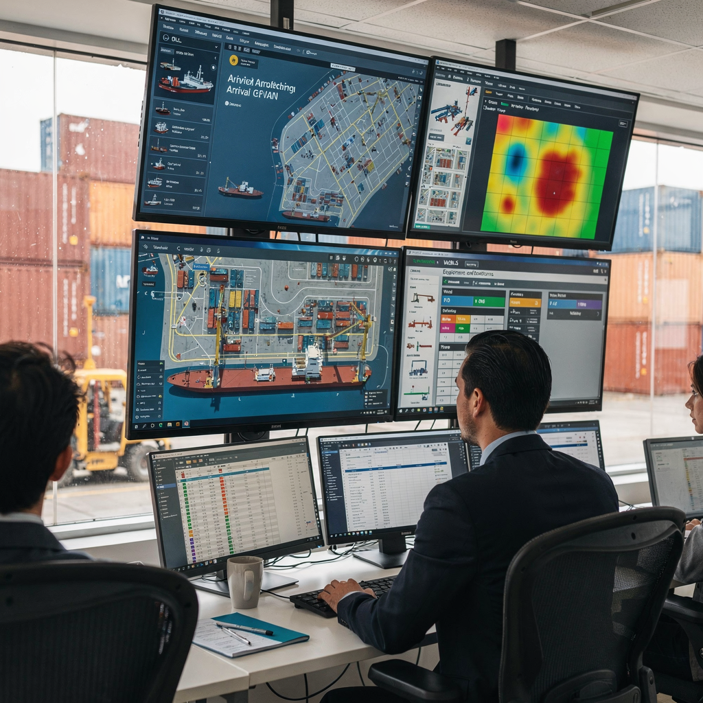 Dynamic container terminal allocation on real-time demand