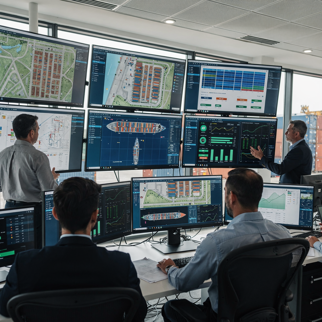Container terminal integration: terminal operating system