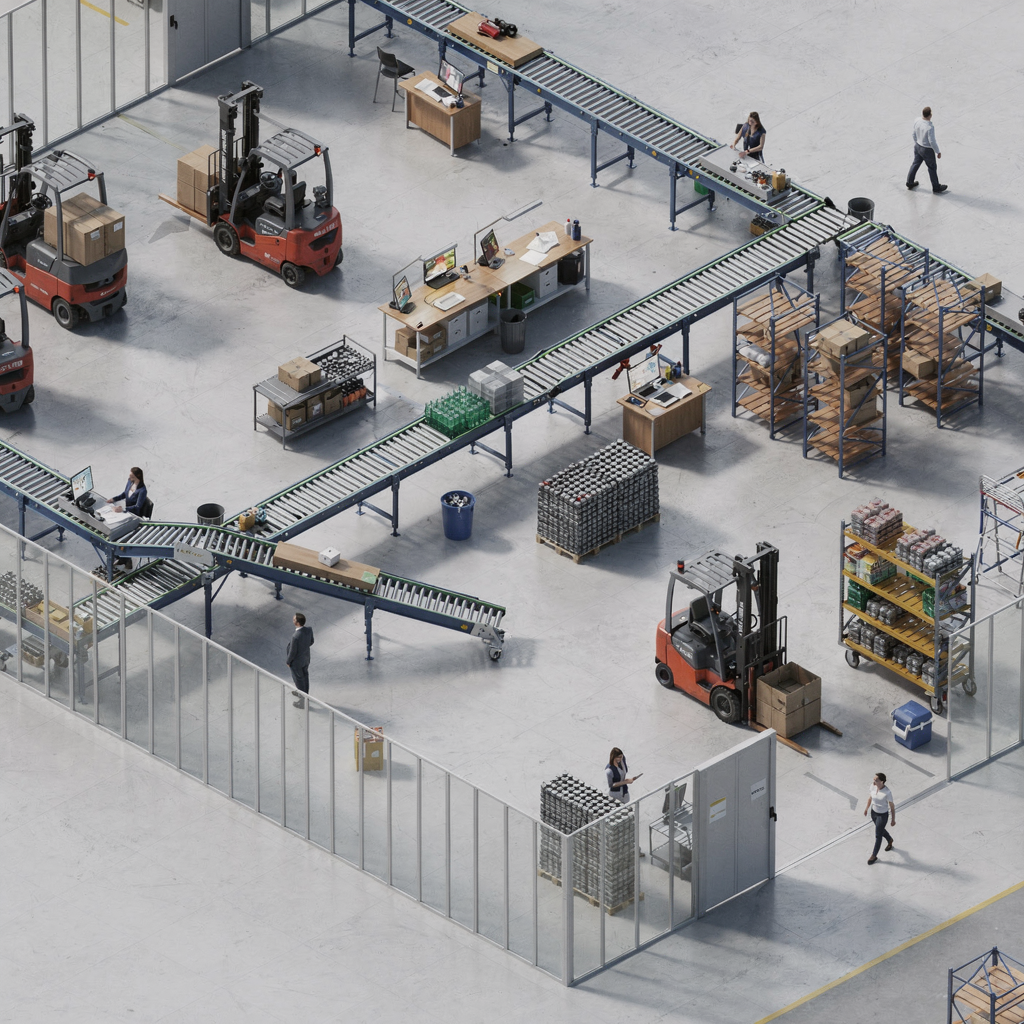 Enterprise Dynamics Logistics Simulation with Incontrol